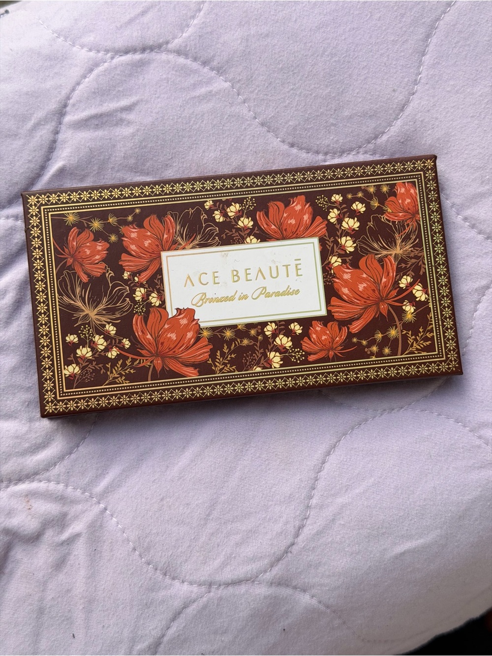 Ace Beaute Bronzed in Paradise Palette - Red Floral Compact